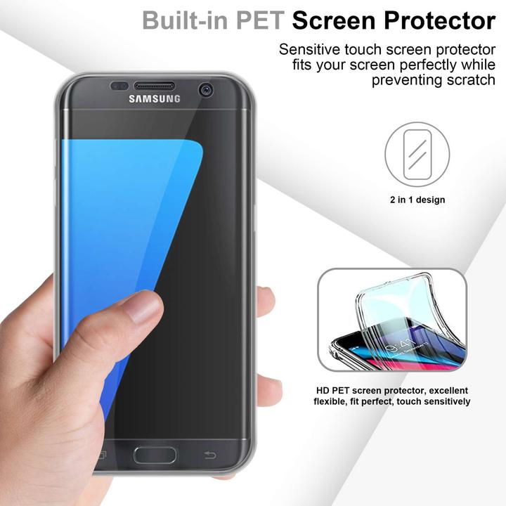 Produktbild Cadorabo TPU 360 Grad Hülle für Samsung Galaxy S7 EDGE (Samsung Galaxy S7 Edge)