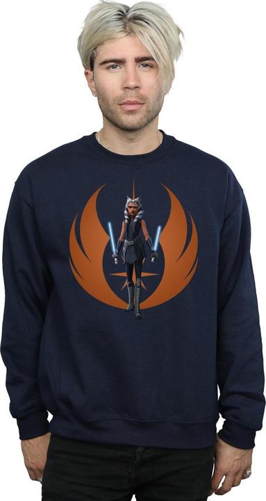 Actual product image Star Wars Mens Clone Wars Ahsoka Rebel Pose Sweatshirt (XXL)