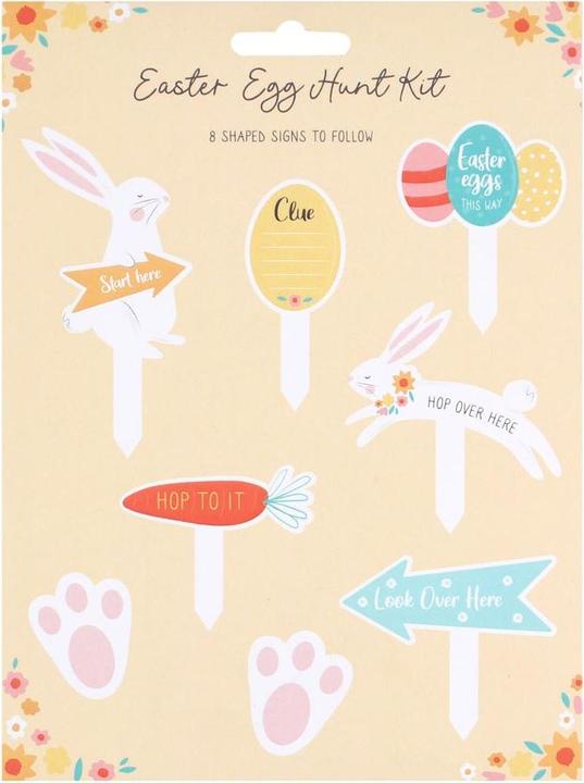 Actual product image Something Different Easter Egg Hunt Cardboard Sign (Pack of 8) (8 x)