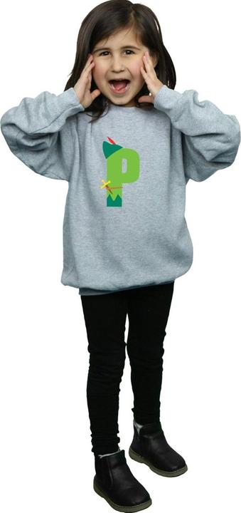 Produktbild Disney Alphabet P Is For Peter Pan Sweatshirt Mädchen (152, 158)