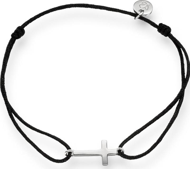 Glanzstücke München Damen Kreuz Sterling Silber silber 15,0 - 22,0 cm, flexibel einstellbar - 6118 (22 cm, Sterling Silber)