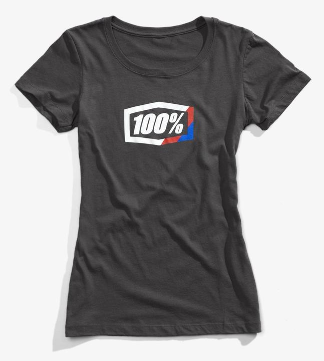 Image du produit 100% T-shirt rayures femmes Taille de charbon à manches courtes pour les femmes L (nouveau) (L)