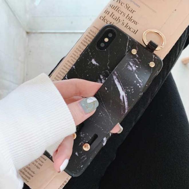 Actual product image MU Classic TPU Strap Series Soft Case with Hand Strap (Apple iPhone XS, Apple iPhone X)