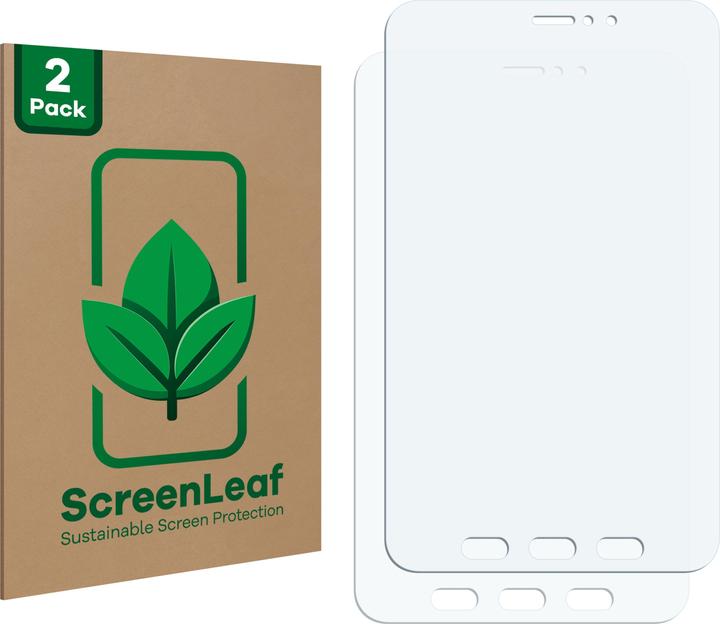 Actual product image ScreenLeaf Protective film sustainable screen protector screen protector film clear transparent (2 Piece, Galaxy Tab Active 3)