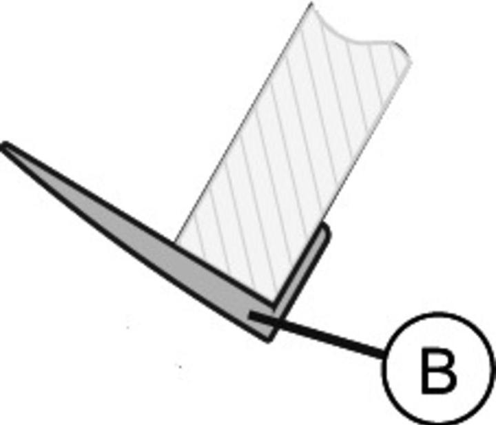 Actual product image OK-Line Retaining profile for bookend / presentation shelf Wall System (1 pcs.)