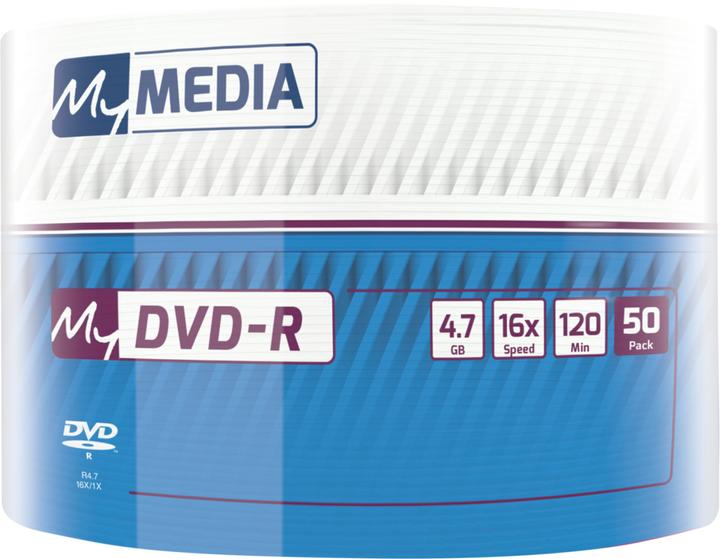 Produktbild MyMedia 1x50 DVD-R 4,7GB 16x Speed matt silver Wrap (50 x)