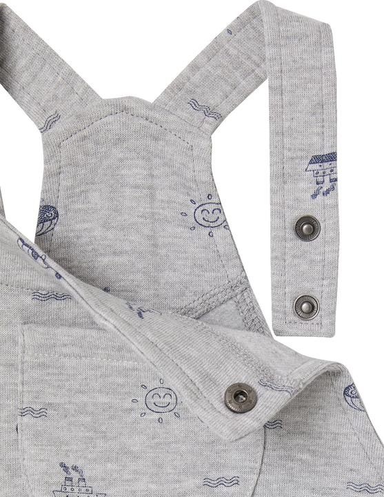 Produktbild Vertbaudet Baby Sweat-Latzhose, maritimer Print (74)