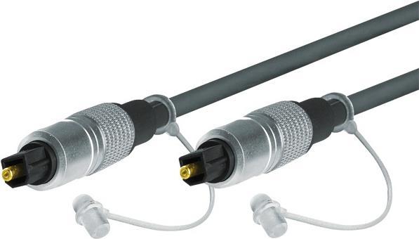 Immagine prodotto Tecline Cavo audio ottico professionale, alta qualità, Toslink St./St., 1,0 m Digitale ottico di alta (1 m, TOSLINK)
