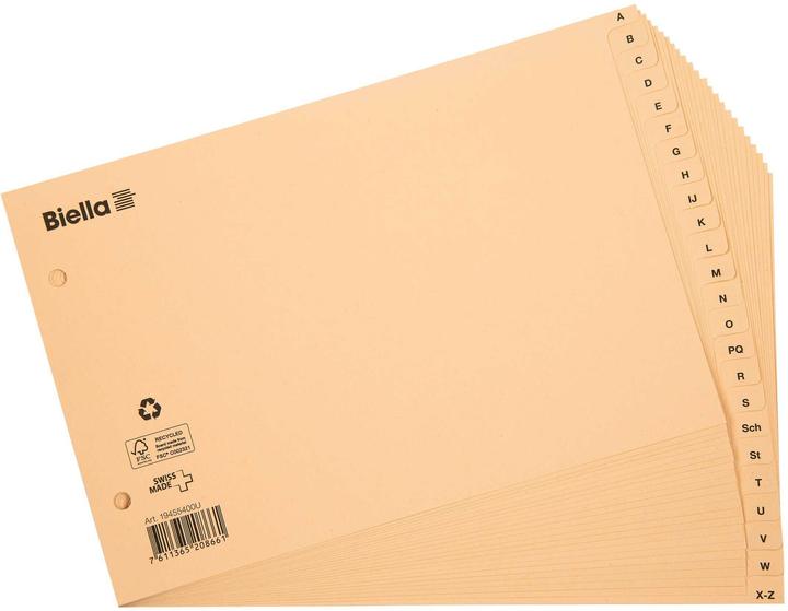 Actual product image Biella Paper register for A5/A6