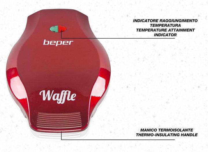 Actual product image Beper BT.603Y Waffle iron