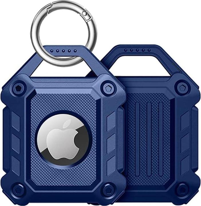 Actual product image Screenguard Apple Airtag Rugged Armor Case with Carabiner