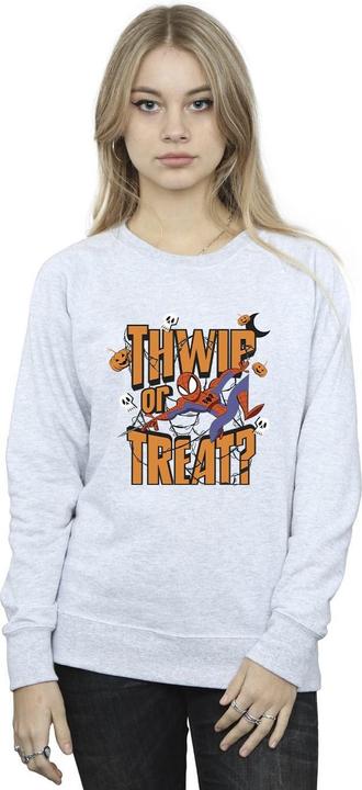 Actual product image Womens/Ladies Spider-Man Thwip Or Treat Sweatshirt (M)
