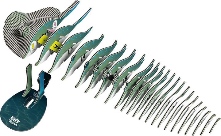 Actual product image Eugy 3D craft set stingray (MQ6)