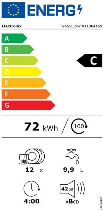 Etichetta energetica Electrolux Ga55lisw