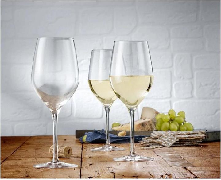 Produktbild WMF Weingläser Weisswein Set 6tlg Weinglas 390 ml Kristallglas Easy Plus transparent (39 cl, 6 Gläser, Weissweingläser)