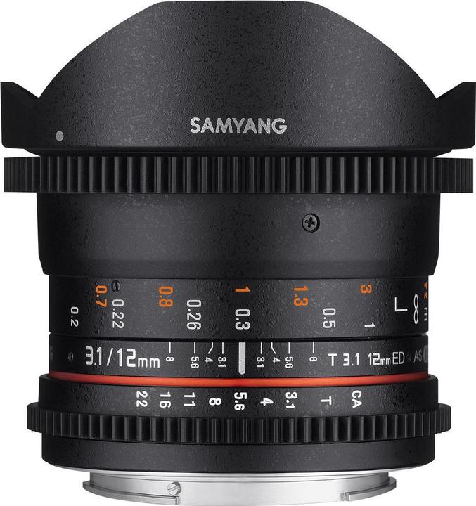 Immagine prodotto Samyang 12 mm T3.1 VDSLR MFT (Micro Four Thirds, Full-frame)