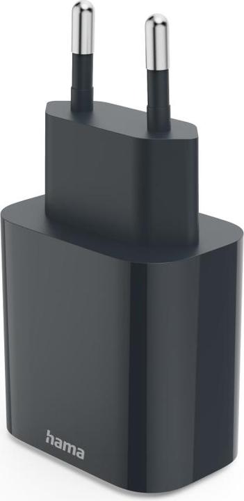 Productafbeelding Hama Snellader, USB-C, USB-A, Power Delivery (PD), 20 W, antraciet (20 W)