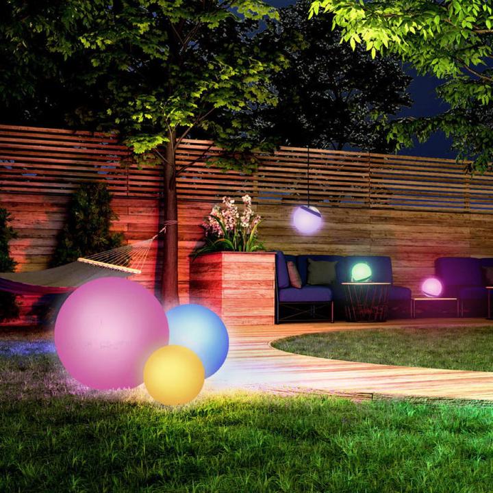 Produktbild Müller Licht Müller-Licht Solar-Dekoleuchte tint Calluna Solar 35 cm, white+color 404073 LED 0.5W RGBW Weiss (20 lm, IP44)