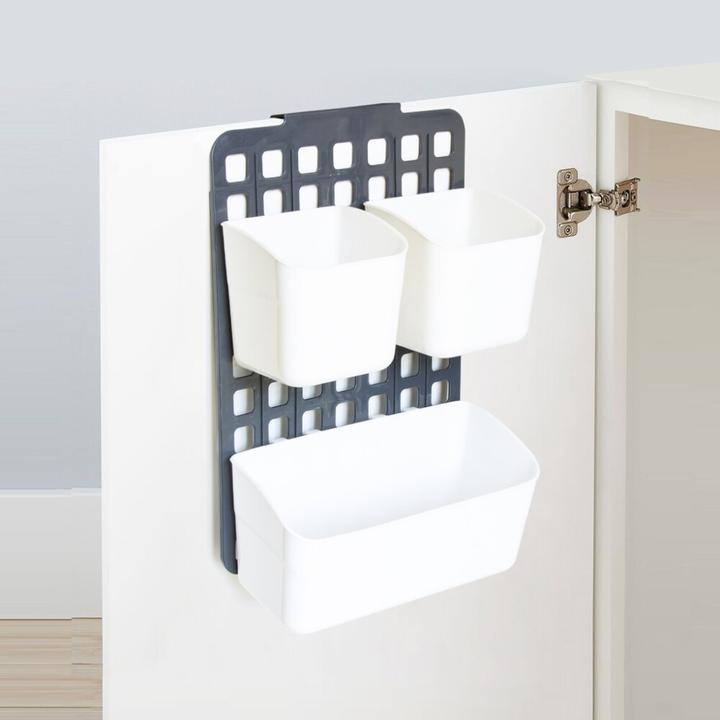 Image du produit Triton Sac de rangement suspendu, organiseur, plastique, blanc