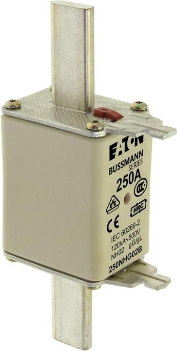 Image du produit Eaton 250NHG02B Fusible NH avec indicateur mécanique de fusible Taille du fusible = D02 250A 500V 3pcs (Fusible NH-DIN, 250 A)
