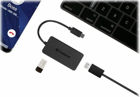Actual product image Transcend TS-HUB2C (USB-C, 4 Ports)