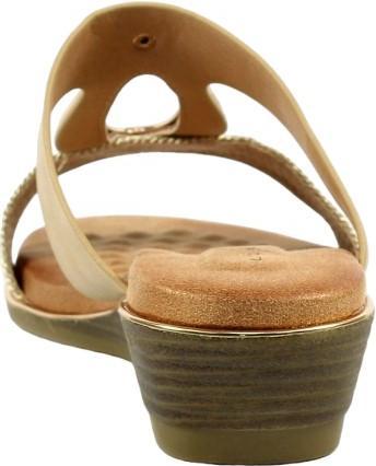 Actual product image Lunar Womens/Ladies Porto Wedge Heel Sandals (36)
