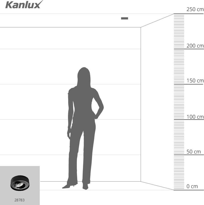 Immagine prodotto Kanlux MINI BORD 28783 Faretto da incasso max. 35W GX5.3/GU10 nero (G5.3)