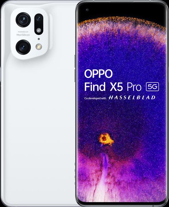 Produktbild OPPO Find X5 Pro (256 GB, Ceramic White, 6.70", Hybrid Dual SIM + eSIM, 50 Mpx, 5G)