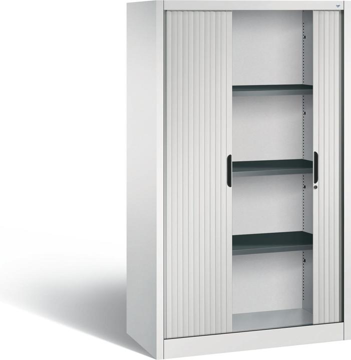 Image du produit C+P Armoire à rideau avec store horizontal (100 x 42 x 160 cm)