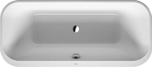 Actual product image Duravit Bathtub HAPPY D.2 PLUS 180x80 freist acrylic cladding white white (170 l, 180 cm, 80 cm)