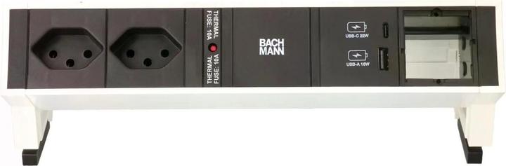 Produktbild Bachmann Tischsteckdosenleiste DESK2 2x T13 1x USB A/C 1x Leer, Ws (2 x, Typ 13, 0.20 m)