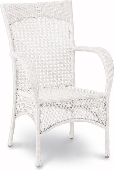 Image du produit Best Fauteuil en osier aluminium Madelene blanc