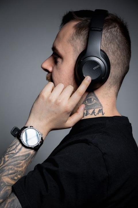 Image du produit Doqaus Casque filaire sans fil bluetooth VOGUE 9 2in1 noir (18 h, Sans fil)