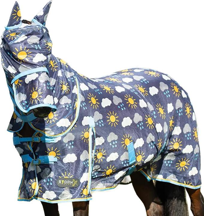 Actual product image Storm X Original Come Rain or Shine Combo Neck Horse Fly Rug (183 cm)