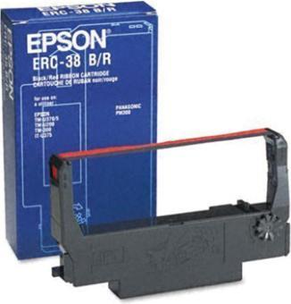 Immagine prodotto Epson Nastro Nylon nero/rosso S015376 ERC 38, 1020169 1,5mio.Z