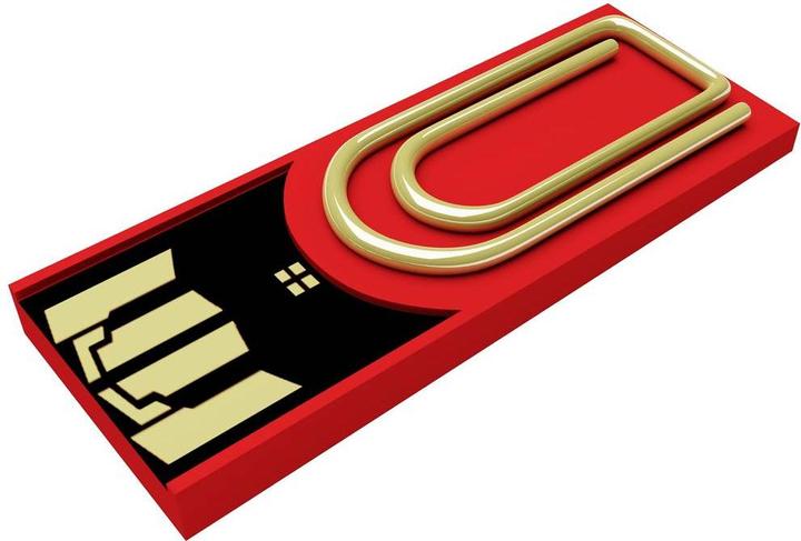 Xlyne clip/me USB-Stick Bulk 8 GB Rot CM08CR002 USB 2.0 (8 GB, USB 2.0)