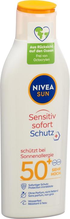 NIVEA Sensitive Immediate Protect (Sonnenlotion, SPF 50+, 200 ml, 236 g)