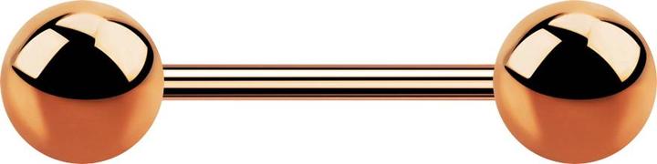 Produktbild Star Piercing Micro Barbell rosegold mit zwei Kugeln (Chirurgenstahl 316L, ohne Messing)