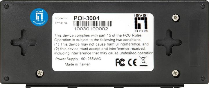 Produktbild LevelOne POI-3004: High Power PoE Injector (802.3af (PoE), 30 W)