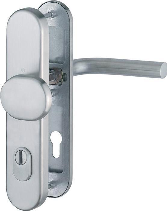 Actual product image Hoppe Protection set Bonn E86G/3332ZA/3310/150Z square dimension 10mm PZ-92 F69 stainless steel matt Door (Door set)