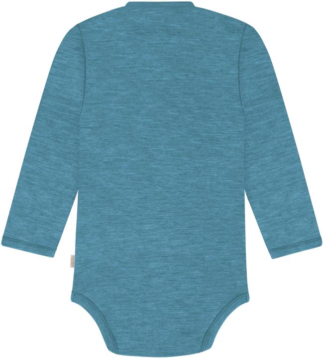 Actual product image Normani Merino baby bodysuit long-sleeved wrap-around body made from merino wool - 9341 (80)