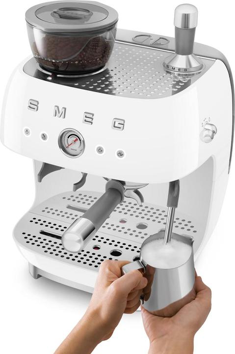 Immagine prodotto Smeg EGF03WHEU Macchina per caffè espresso, completamente automatica, stile anni '50, bianca