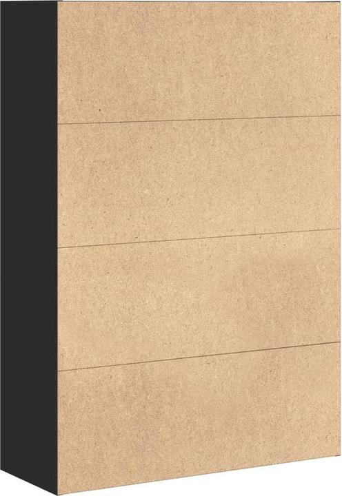 Produktbild VidaXL Bücherregal Standregal Büroregal Aktenregal Aufbewahrungsregal Schwarz (80 x 30 x 114 cm)