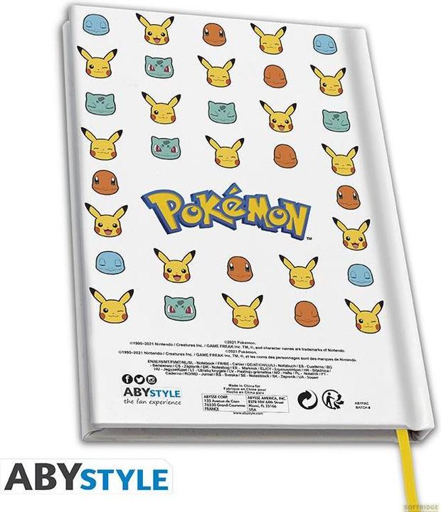 Actual product image ABYstyle Pokemon - Starters (A5, Plain, Hardcover)