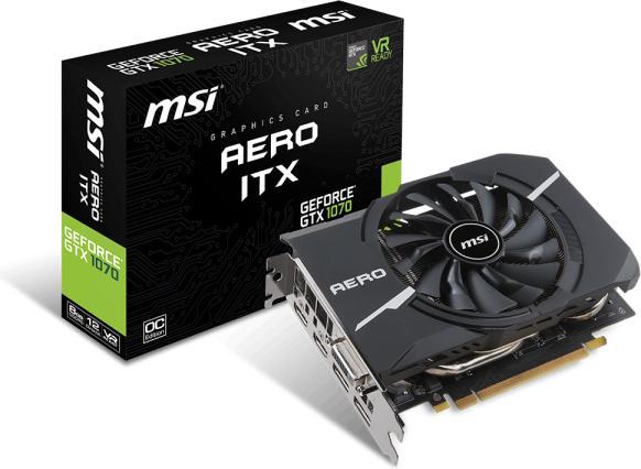 Produktbild MSI GeForce GTX 1070 AERO ITX 8G OC (8 GB)