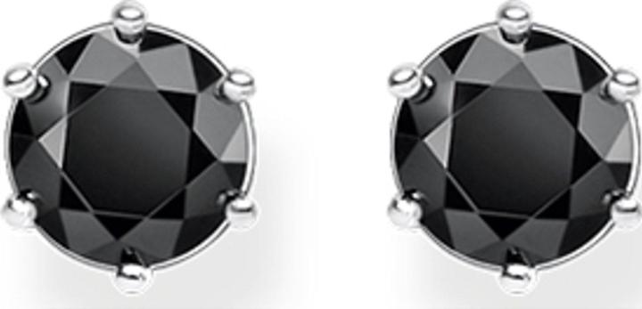Actual product image Thomas Sabo Stud Earrings Black Stone (925 silver)