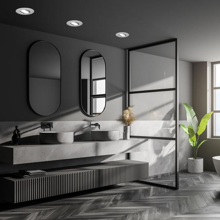 Immagine prodotto Briloner Apparecchi da incasso a LED, set di 3, IP65, cromo opaco, 3xLED board/4.9W (480 lm)