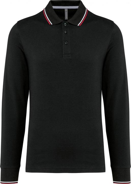 Produktbild Kariban Polo-Shirt aus Piqué-Strick langarm (L)