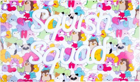 Produktbild Squishmallows Squish Squad Neon Wall Light - Neon Pink