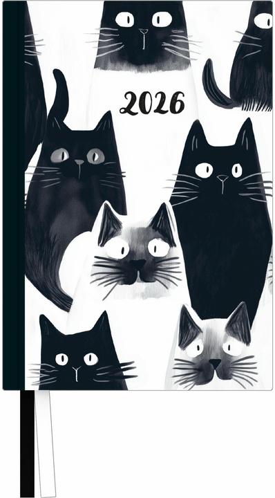 Immagine prodotto Taschenkalender »Cats« 2026 - Terminplaner mit Wochenkalendarium - Format 11,3 x 16,3 cm (Tedesco)